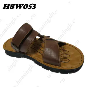 CMH,breathable full quick-drying material brown summer beach shoes lightweight PU sole large size men casual sandals HSW053