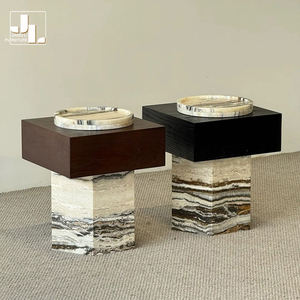 Mesa Auxiliar de Piedra para Sala de Estar Estilo Villa de <span class=keywords><strong>Diseño</strong></span> con Cajón, Mueble de Lujo para Dormitorio de Hotel - Product Image 5