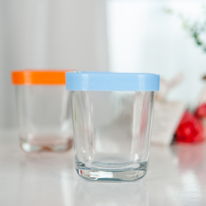 Barattoli in <span class=keywords><strong>Vetro</strong></span> Quadrati per Bambini all'Ingrosso, Ideali per Yogurt e Budini - Product Image 3