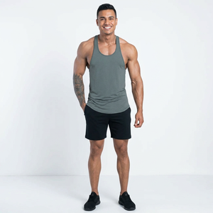 Breathable Best Sale <b>Men's</b> Fitness Tank Tops <b>for</b> Bodybuilding Casual Ribbed Cotton Elastic Knitted Vest Breathable Gym <b>Singlets</b> - Product Image 1