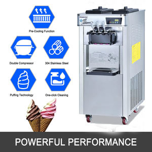 Nhà Máy Giá thép không gỉ Ice Cream Maker máy bảng Top 3 hương vị thương mại mềm bán hàng tự động Máy làm kem - Product Image 3