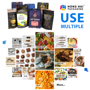 Đáy phẳng túi Cà phê nhôm bạc với van và dây kéo 500gram in logo kín khối ánh sáng lưu trữ hạt cà phê - Product Image 6