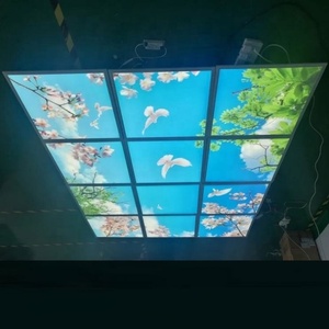 Plafonnier <span class=keywords><strong>LED</strong></span> moderne Bluesky à télécommande Shingel 60W 2x4, montage en surface, panneau plat mince, IP44, dimmable - Product Image 4
