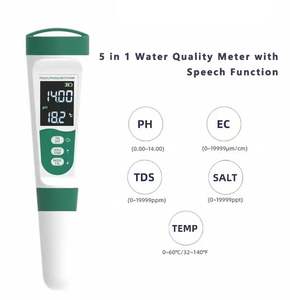 Akıllı tuzluluk tuzluluk test cihazı arındırmak su PH/EC/TDS metre kalem 5 In 1 analiz konuşma fonksiyonu ile - Product Image 3
