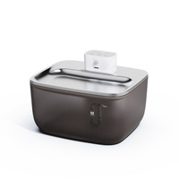 Fontaine à eau intelligente sans fil pour animaux de compagnie, grande capacité 4L, en acier inoxydable et plastique, étanche, avec fenêtre de visualisation et distribution automatique d'eau