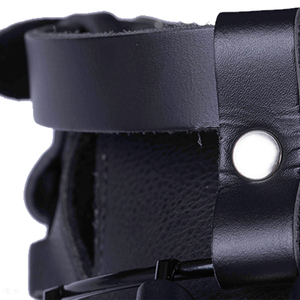 Bozal para perros equinos y grandes-Bozal de entrenamiento duradero de acero inoxidable y cuero de varios tamaños - Product Image 3