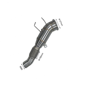 ท่อลงไอเสียสแตนเลส Gen3 B58 ขัดเงา หนา 1.5 มม. สำหรับ 240i 340i 440i 540i M340i G20 ปี 2017-2019 - Product Image 1