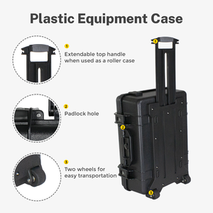 <span class=keywords><strong>Valise</strong></span> universelle en ABS à faible MOQ d'usine, boîte de rangement en plastique rigide, boîte à <span class=keywords><strong>outils</strong></span> étanche avec roues - Product Image 5