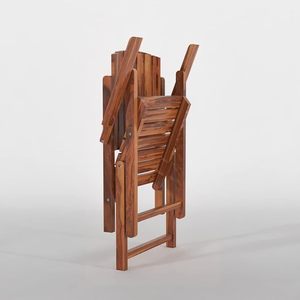 Fauteuil pliant en bois de sheesham massif, chaise pliable portable pour balcon, salon, chambre, extérieur, intérieur - Product Image 3