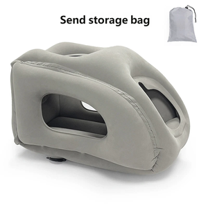 Buntes Reise-Nackenkissen, leicht, ergonomisch, für Flugzeug, Auto, zum Schlafen, bequeme aufblasbare Kissen für Erwachsene und Kinder - Product Image 4