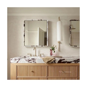 Style nordique maison bassin vanité alto dessus en marbre vanité avec armoire lavabo de salle de bain - Product Image 1