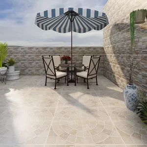 Đá-Nhìn gạch Nhiều Màu <span class=keywords><strong>Slate</strong></span> ngoài trời gạch 40x40 cm màu xám gỉ sứ ngoài trời sàn gạch cho ban công hiên sân - Product Image 5