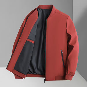 Primavera otoño nuevo negocio cuello alto para todas las estaciones con cierre de cremallera logotipo frontal - Product Image 4