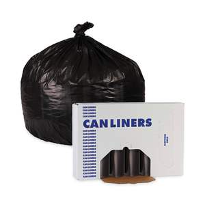 "<b>Household</b> <b>Trash</b> <b>Bags</b> Boardwalk Low-Density 16 gal 1 Mil 24 X 32 Black 10 <b>Bags</b>/Roll 15 Rolls/Carton" - Product Image 5