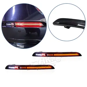 2022 Mới Phát Triển Bodykit ABS Sợi Carbon LED Tail Light Rear Fog Reflector Đèn Đối Với Honda Civic 11 2022