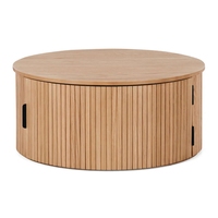 Grande table basse rectangulaire en verre blanc avec 2 tiroirs pour salon
