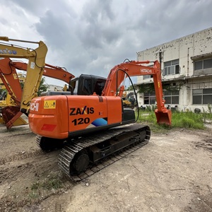 Excavatrice d'occasion Hitachi ZX120 de haute qualité d'origine japonaise avec moteur Isuzu, pompe et boîte de vitesses à vendre - Product Image 5