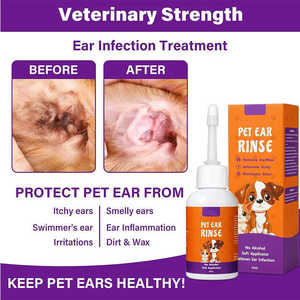 Gotas para el alivio de la picazón y limpieza de oídos de perros y gatos con logo personalizado, para la eliminación de ácaros. - Product Image 2
