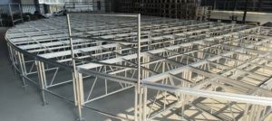 Scène mobile pour événements, concerts, mariages, scène d'assemblage facile à installer, contreplaqué antidérapant, hauteur réglable, à vendre - Product Image 5