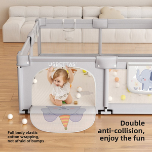 Corralito Plegable Portátil para Bebés con Tapete de Juego para Uso en Interiores, Área Segura para Gatear y Aprender para Bebés y Niños Pequeños - Product Image 6