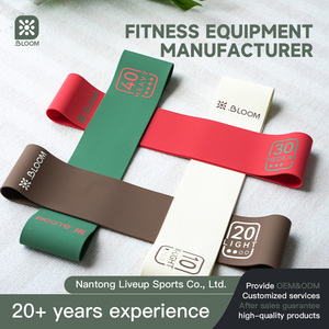 Bloom Tùy Chỉnh <span class=keywords><strong>Silicone</strong></span> Chất Lượng Cao Phổ Hip Vành Đai Chân Cánh Tay Ban Nhạc Không Trượt 4 Mức Độ Kháng Vòng Ban Nhạc - Product Image 6