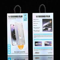 Protection d'écran de confidentialité transparente facile à installer en verre pour téléphone, d'occasion, sans poussière, pour iPhone 17 Pro Max 16 Plus