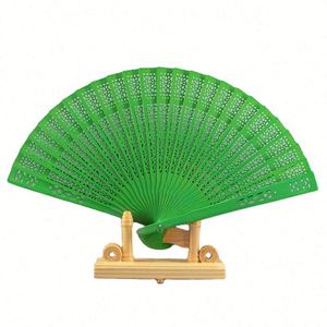 Custom Hollow Folding Fragrant Wood <b>Gift</b> Fan - Product Image 1