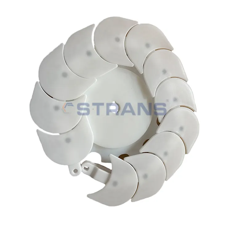 Factory directly POM white plastic conveyor belt 76 sushi hot pot conveyor chain restaurant conveyor chain