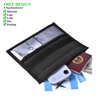 Nouveau porte-cartes et porte-passeport en nylon imperméable anti-RFID et antivol