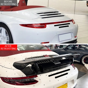 Aileron arrière en fibre de carbone OUER 2012-2015 avec ruban adhésif ou vis pour l'installation sur Porsche 911 (991.1) - Product Image 2