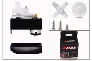 Original EMAX ES08A II <b>Mini</b> Plastic Gear Analog Servo 8.6g 4.8~6V 24*23*11.5mm Private Mold for RC Models & <b>Robot</b> - Product Image 5