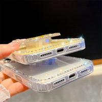 Funda de Lujo IMD con Diamantes para Samsung S26 S25 Ultra Plus S24 S23 A07 A17 A16 A26 A36 A56 A15 A35 A55 5G, con Soporte de Mariposa