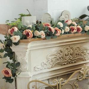Artificial Eucalyptus Wreath 1.8m Soft Pvc <b>Wedding</b> <b>Arch</b> Table Wall Decoration - Product Image 1