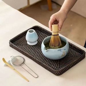 Traditional Japanese 2/4/5/7 Pieces Matcha Bowl Set Whisk Bowl Holder Sieve Spoon Holder Matcha Accessories for <b>Tea</b> Ceremony - Product Image 4