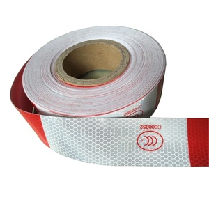 High Visibility PVC Honeycomb Reflective <strong>Safety</strong> <strong>Tape</strong> Waterproof and Durable Adhesive Warning Strips for Trailers &amp; Trucks - Product Image 4