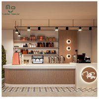 Chaises et tables de café écologiques personnalisées en gros avec éclairage LED pour comptoirs de caisse et kiosques