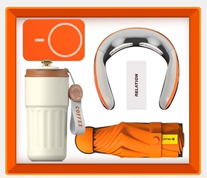 Business Style <b>Set</b> Includes Neck Massager Umbrella Charger <b>Gift</b> <b>Set</b> with Power Bank Business <b>Gift</b> <b>Set</b> for Corporate Events - Product Image 3