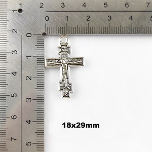 Pendentif religieux en forme de croix de Jésus de 18x29 mm, Coxpahn Cnacnn, pour la fabrication de colliers, principalement en alliage <span class=keywords><strong>orthodoxe</strong></span> - Product Image 4