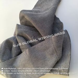 Trapos de limpieza industriales de algodón 100% reciclado, tipo forro polar de colores, para limpiar sudaderas y superficies. - Product Image 4