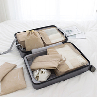 Ensemble de sacs de voyage personnalisés, 7 pièces de haute qualité, Cubes d'emballage cationique Oxford, ensemble de 7 pièces pour valises