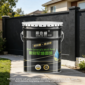 Black Interior Wall <b>Paint</b>, Pure Black Roof <b>Paint</b> Environmentally Friendly <b>Paint</b> <b>Coating</b> 20KG Latex <b>Paint</b> - Product Image 6