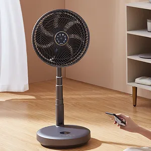 Adjustable Height Remote Control Large Folding Fan Rechargeable for Air Ventilation