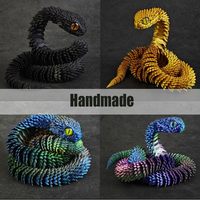 Dragon serpent imprimé en 3D figurines imprimées en 3D décoration du nouvel an 2025 ornement de table traditionnel jouets 3d pour enfants cadeau de noël