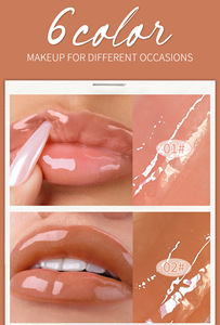 MLM customizable Ice Cream Flavored Lip Oil Gloss High Shine Mirror Finish Moisturizing Non-Stick Cup Vegan waterproof lip gloss - Product Image 3