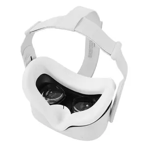 VR واقي الوجه سادة Sweatproof الوجه غطاء الوسادة ل Oculus Quest2 سيليكون حالة وقائية ل VR نظارات