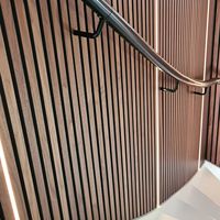 Panneaux muraux à lattes en bois de design intérieur moderne Led Painel Akustikpaneele Panneaux acoustiques Panneau acoustique avec éclairage LED