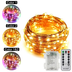 <span class=keywords><strong>Adaptateur</strong></span> EU AU UK US, <span class=keywords><strong>guirlande</strong></span> lumineuse LED en fil <span class=keywords><strong>de</strong></span> cuivre argenté, décorative <span class=keywords><strong>pour</strong></span> jardin, intérieur et extérieur, alimentée par 4,5 V CC, Noël - Product Image 6