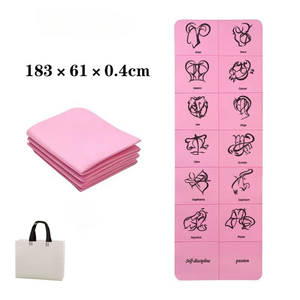 Vente en gros de <span class=keywords><strong>tapis</strong></span> de <span class=keywords><strong>yoga</strong></span> en TPE écologique, design pliable et portable pratique avec étui de transport de 6mm d'épaisseur - Product Image 3