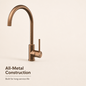 <span class=keywords><strong>Robinet</strong></span> de cuisine monocommande à bec haut, monotrou, en nickel brossé PVD, avec mélangeur col de cygne et aérateur, pour style ferme, hôtel, centre commercial, rotation 360 degrés - Product Image 5