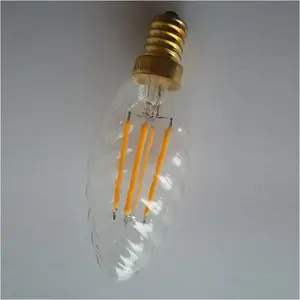 E12 E14 Dimmable C35 Ice Cream Led Bulb C35 Dimmable Edison Led Filament Ánh Sáng C35 2 Wát 4 Wát 6 Wát Filament Led NẾN Đèn